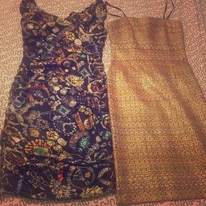 David Meister dresses - S 4 6 - gold black